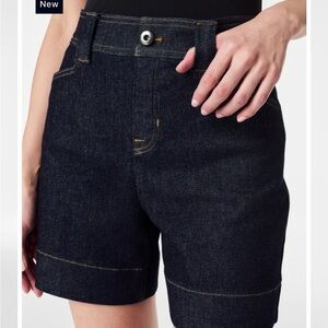 Spanx Denim Trouser Short, 6" COLOR: RAW INDIGO XS NWT